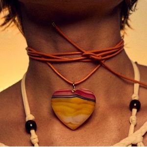 ZARA Dune Heart Pendant Necklace: wondrous colors of a Dune in a Heart 🔥🔥🔥
